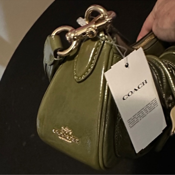 Coach Olive Green Shoulder Crossbody Bag with Big Buckle Details. NWT. SALE!!!! - Picture 4 of 12